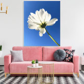 White Wild Flower Canvas Art キャンバスプリント (インサイチュ (リビング))