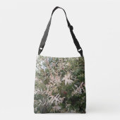 White Wildflower Botanical Tote Bag クロスボディバッグ (裏面)