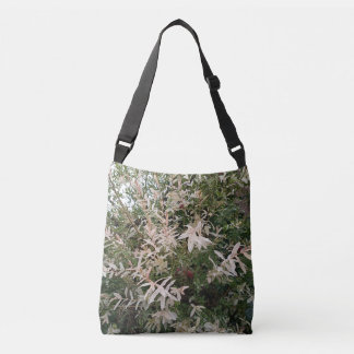 White Wildflower Botanical Tote Bag クロスボディバッグ