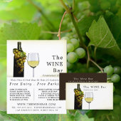 White Wine & Grapes, Wine Bar/Winery Advertising チラシ