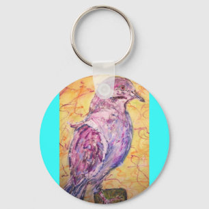White-winged Dove art キーホルダー