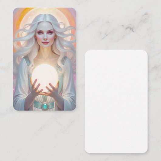 White Witch Oracle Cards 名刺 (正面/裏面)