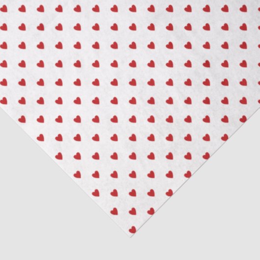 White with Red Hearts Tissue Paper 薄葉紙 (詳細)