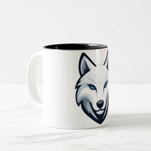 White Wolf Mug ツートーンマグカップ (正面左)