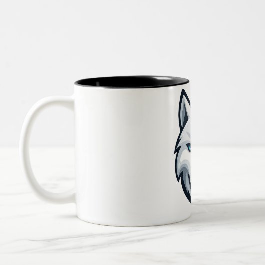 White Wolf Mug ツートーンマグカップ (左)