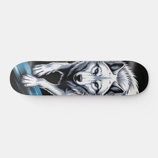 White wolf Skateboard スケートボード (横)