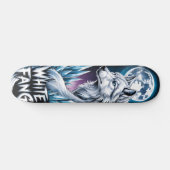 White wolf  Skateboard  スケートボード (横)
