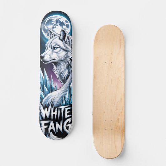 White wolf Skateboard スケートボード (正面)