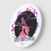 White Wolves Guild Clock ラージ壁時計 (傾斜)