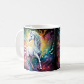 White Wonder: The Spectral White Unicorn コーヒーマグカップ (正面左)