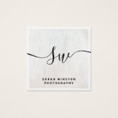 White Wood  Signature Script Monogram (正面)