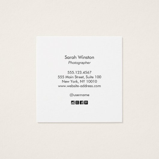 White Wood  Signature Script Monogram (裏面)