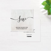 White Wood  Signature Script Monogram (デスク)