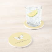 White Yellow Butterfly コースター (側面)