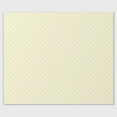 White & Yellow Checkerboard Wrapping Paper Roll ラッピングペーパー (フラット)