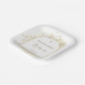 white yellow flowers Baptism  ペーパープレート (傾斜あり)