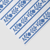 Whiteblue Bone inlay Floral Border Decoupage Paper 薄葉紙 (詳細)