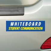 WHITEBOARD学生コミュニケーション印 バンパーステッカー (車上)