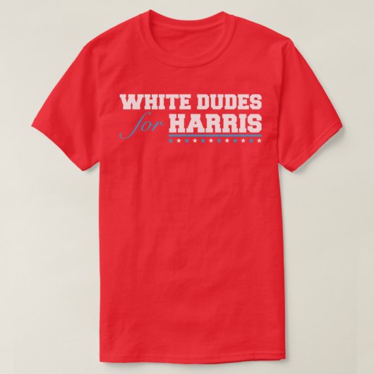 whitedudesforharris野球Tシャツ Tシャツ (デザイン正面)