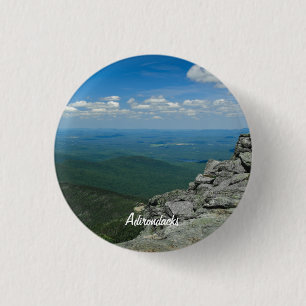 Whiteface山、Adirondacks、NYの上 缶バッジ