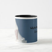 Whiteface LutinoのCockatielのマグ マグカップ (中央)