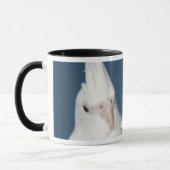 Whiteface LutinoのCockatielのマグ マグカップ (左)
