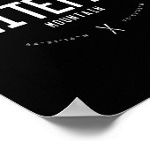 Whiteface Mountain New York Graphic Distressed Vin ポスター (角)