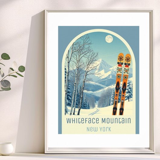 Whiteface Mountain New York ski resort Poster ポスター