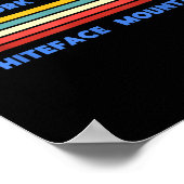 Whiteface Mountain New York Skiing Skier Ski Retro ポスター (角)