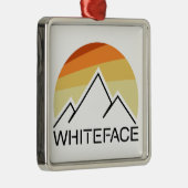 Whiteface Mountain Retro メタルオーナメント (右)