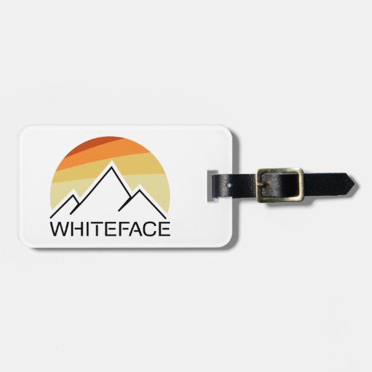 Whiteface Mountain Retro ラゲッジタグ (正面横)