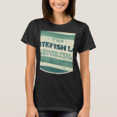 Whitefish Lake Shark Free and Unsalted Camping Mon Tシャツ (正面)