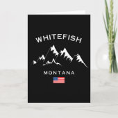 Whitefish Montana Ski Resort Rocky Mountains Skiin カード (正面)