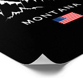 Whitefish Montana Ski Resort Rocky Mountains Skiin ポスター (角)