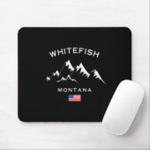 Whitefish Montana Ski Resort Rocky Mountains Skiin マウスパッド (マウス)