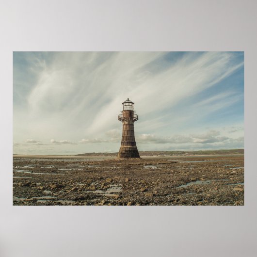 Whiteford Light house, Gower Pensula, South Wales ポスター (正面)