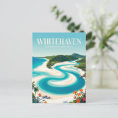Whitehaven Beach Australia ポストカード (スタンド正面)