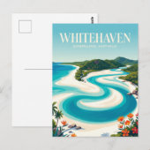 Whitehaven Beach Australia ポストカード (正面/裏面)
