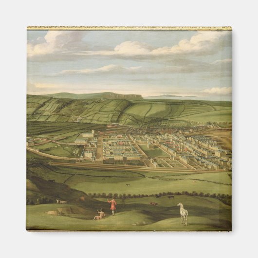 Whitehaven, Cumbria, Showing Flatt Hall, c.1730-35 マグネット (正面)