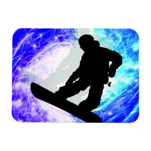 Whiteoutのスノーボーダー マグネット