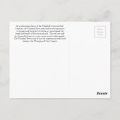 Whiteshellの秋の反射の郵便はがき ポストカード (裏面)