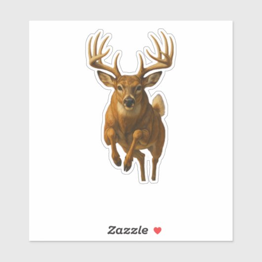 Whitetail Cut-out Sticker シール (シート)