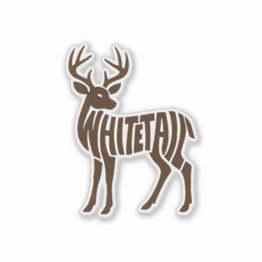 WHITETAIL Decal Sticker シール (正面)