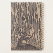Whitetail Deer Bottom lands Camo Hunting Forest プランナー手帳 (裏面)