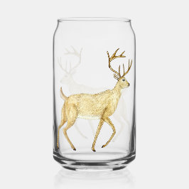Whitetail Deer Drinking Glass ガラス缶