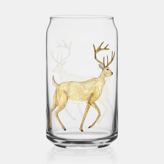 Whitetail Deer Drinking Glass ガラス缶 (裏面)
