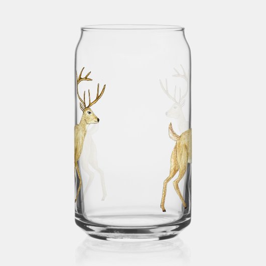 Whitetail Deer Drinking Glass ガラス缶 (右)