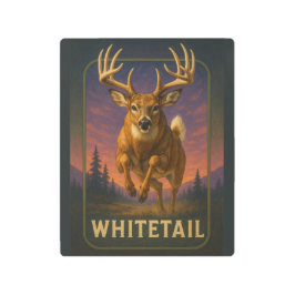 Whitetail Sign メタルプリント