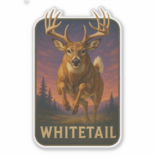 Whitetail Sticker シール (正面)