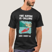 Whitewater Kayaking Is The Best Therapy Tシャツ (正面)